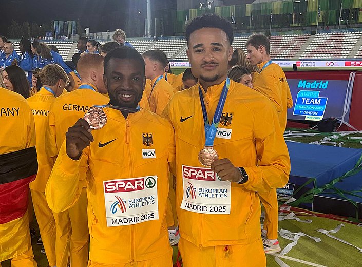 Leichtathletik: HSV-Duo holt Bronze bei Team-EM