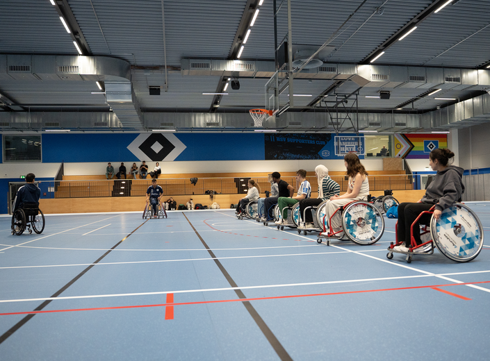 Rollstuhlbasketball hautnah: Workshop mit den BG Baskets Hamburg