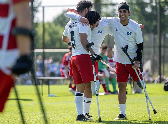 HSV-Amputierten-Fußballer bleiben ungeschlagener Tabellenführer